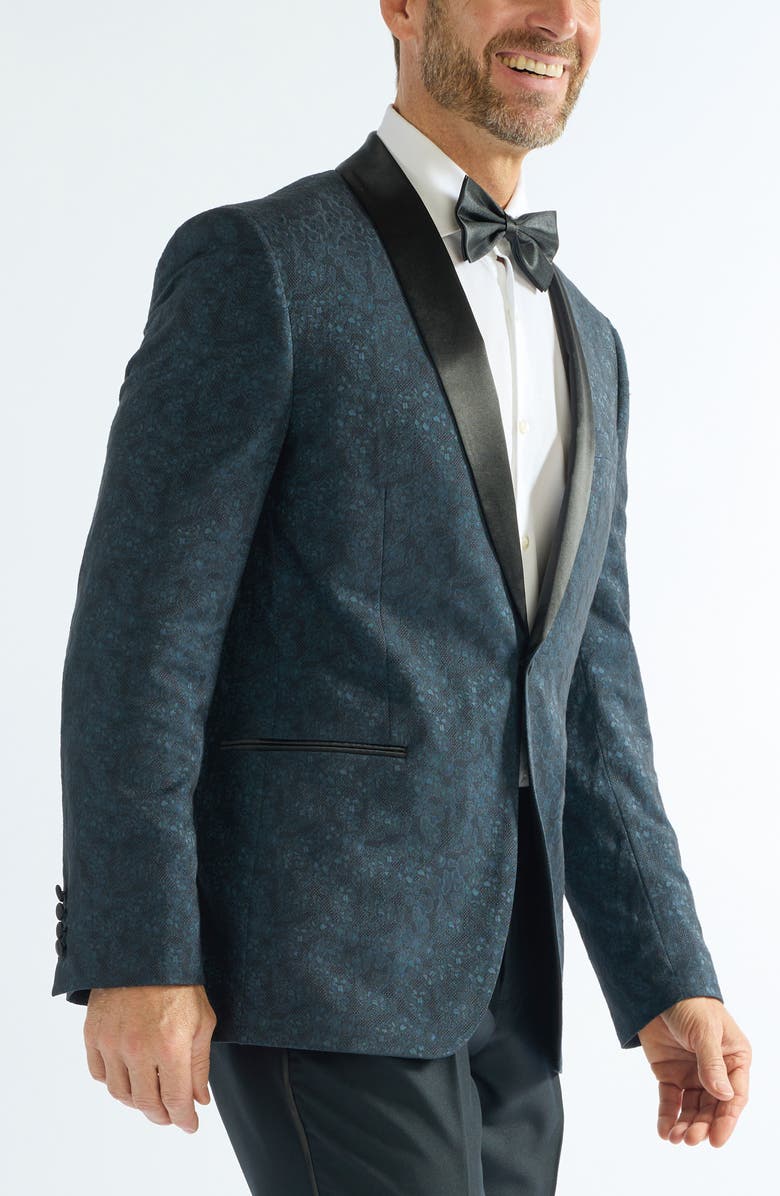 SAVILE ROW CO Floral Jacquard Evening Jacket, Alternate, color,