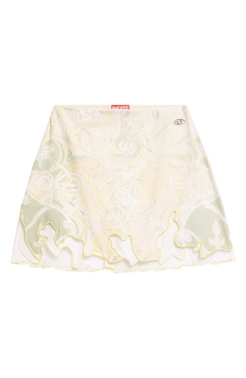 Diesel ® Heraldic Print Miniskirt