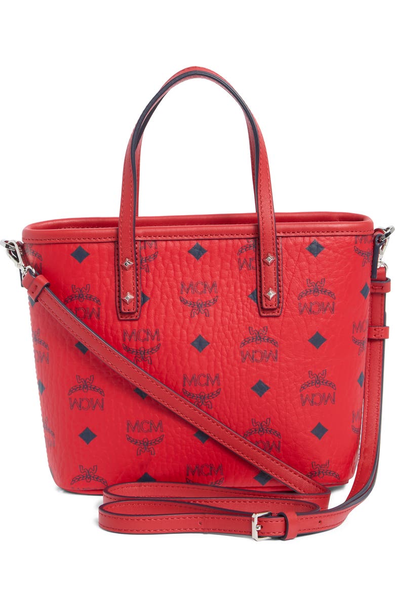 MCM Aren Visetos Coated Canvas Tote, Alternate, color,