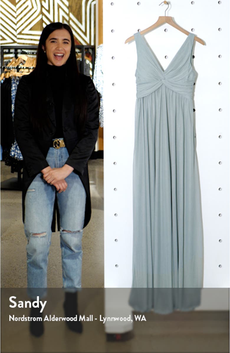 Lianna Empire Waist Sleeveless Gown, sales video thumbnail