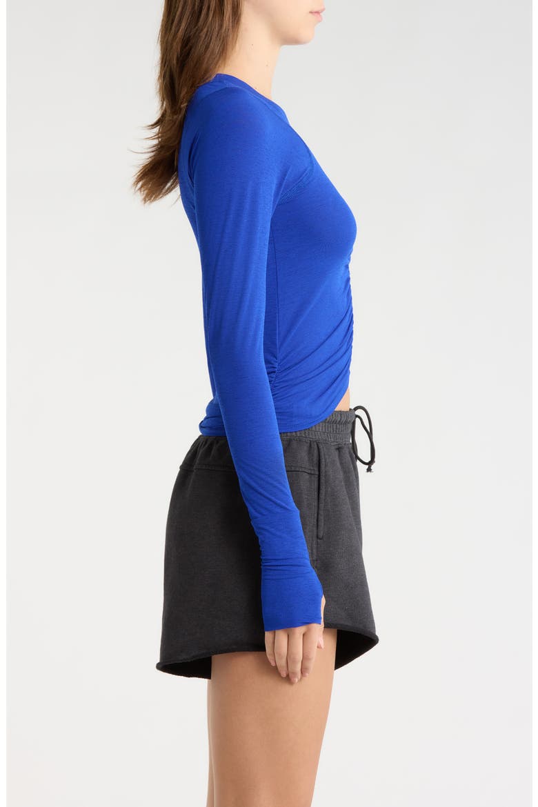 FP Movement Tempo Ruched Long Sleeve T-Shirt, Alternate, color, ELECTRIC SHOCK