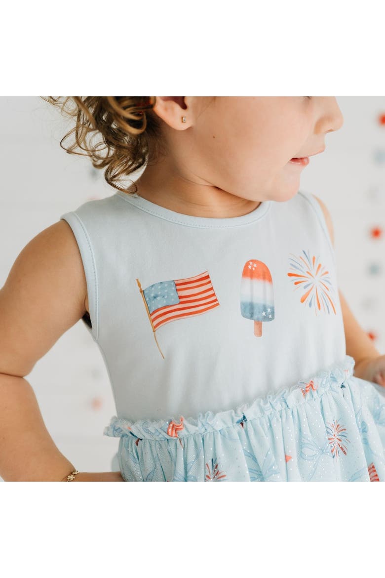 Patriotic Trellis Tank Tutu Dress, Alternate, color, Light Blue