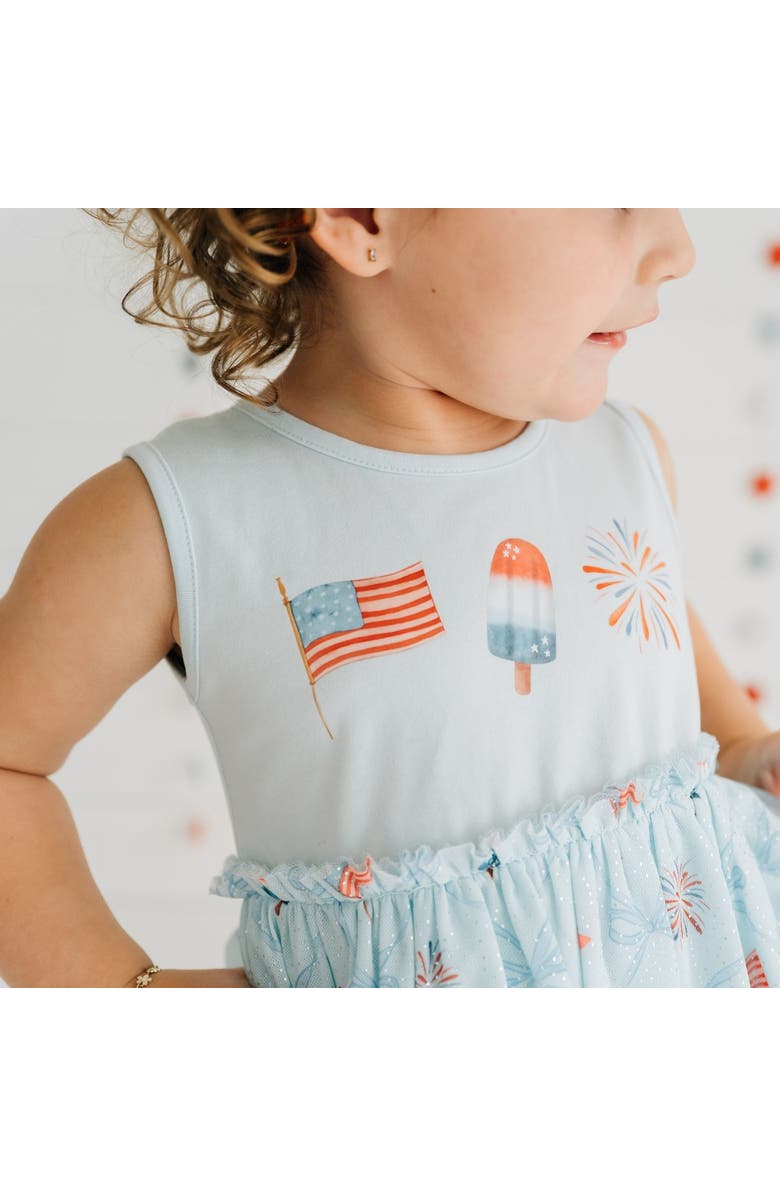 Sweet Wink Patriotic Trellis Tank Tutu Dress, Alternate, color, Light Blue