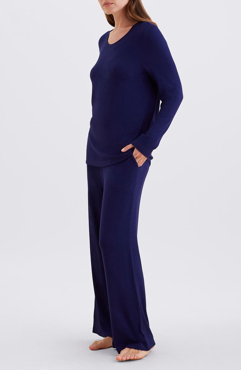 Papinelle Feather Soft Pajamas, Alternate, color, Winter Navy