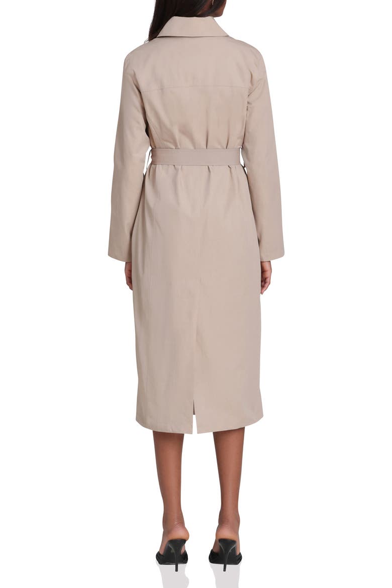 Minimalist Cotton & Nylon Trench Coat, Alternate, color, CAMEL
