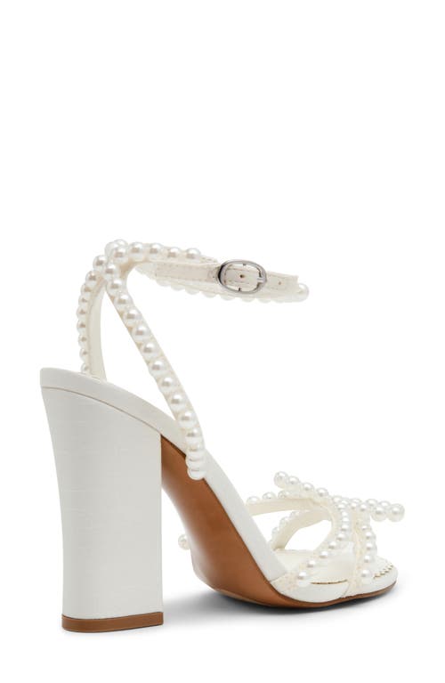 Steve Madden Hara Ankle Strap Sandal In White