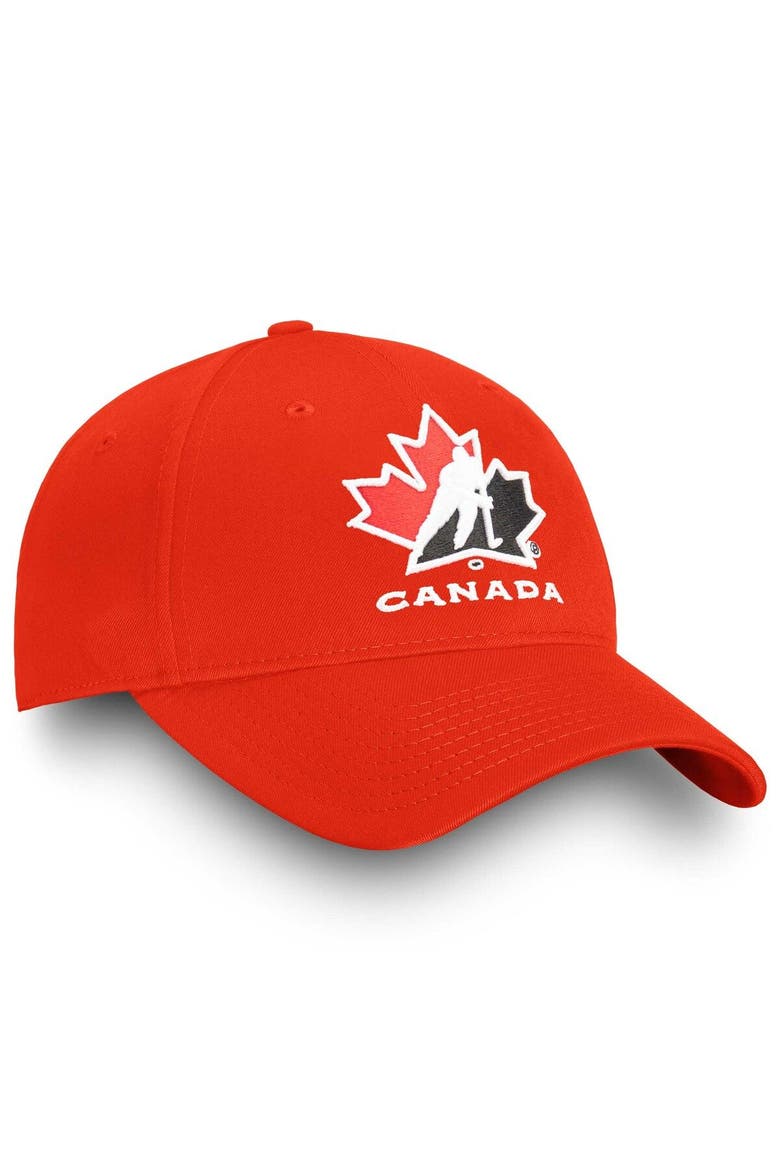 Men's Fanatics Branded Red Hockey Canada Core Adjustable Hat, Alternate, color, Red