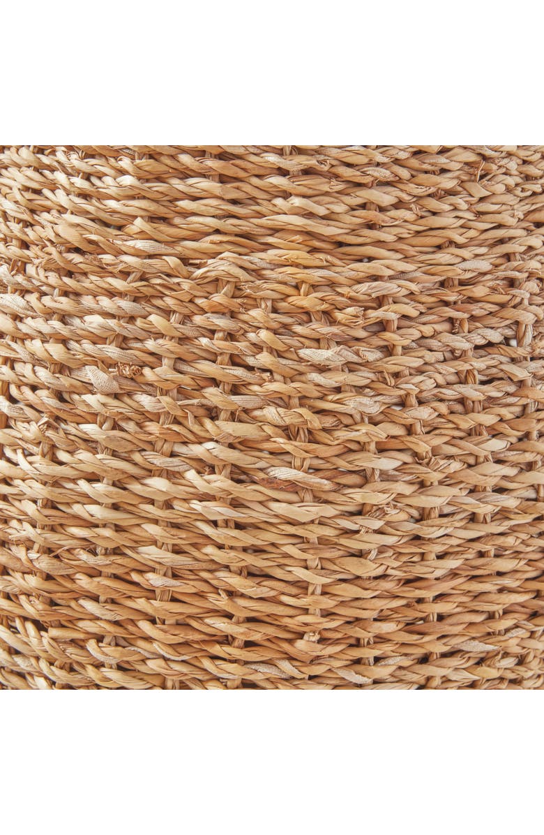 Napa Home & Garden Seagrass Hourglass Pouf, Alternate, color, Beige