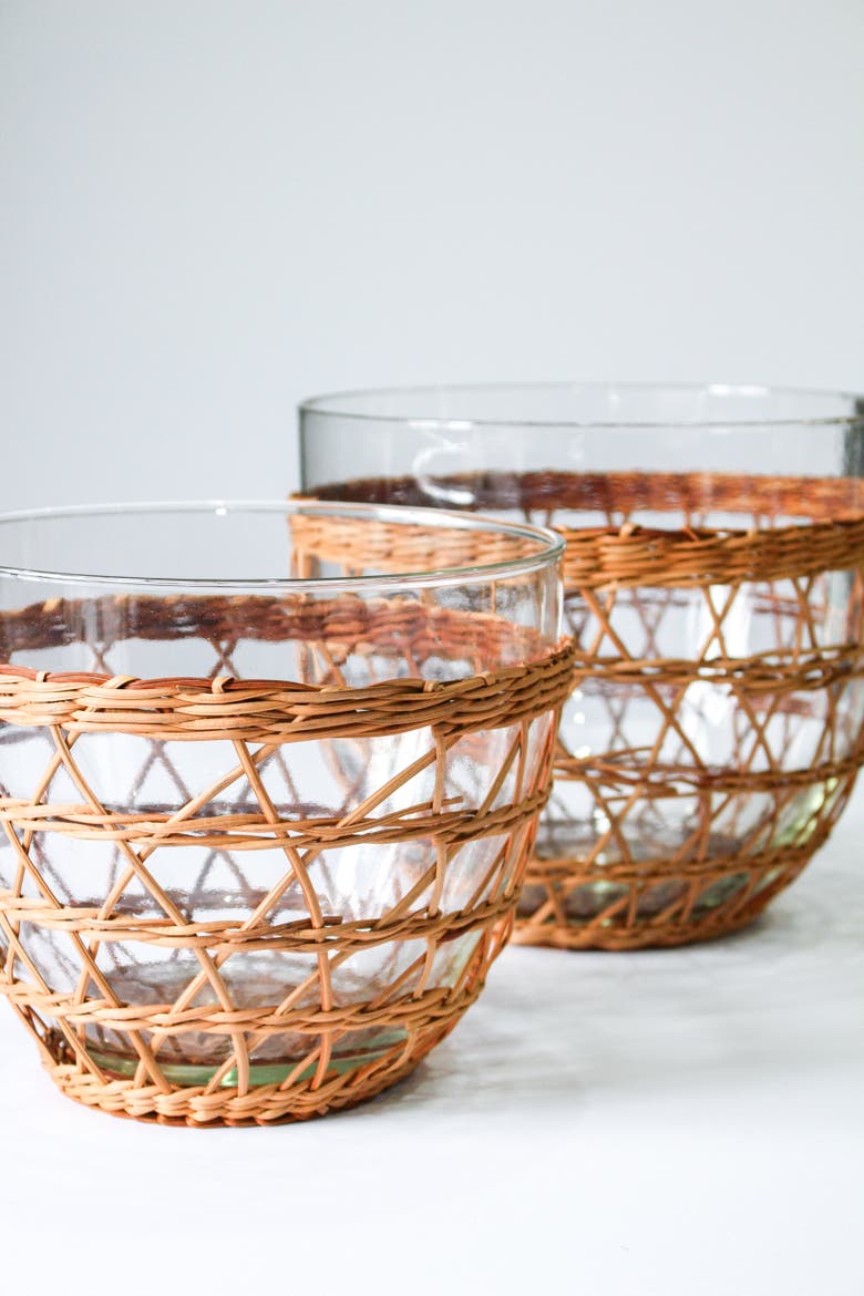 Rattan Cage Bowl, Alternate, color, Natural - Medium