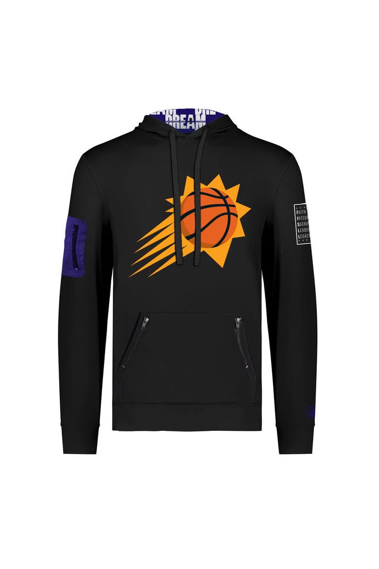 Unisex FISLL x Black History Collection  Black Phoenix Suns Pullover Hoodie, Alternate, color, Black