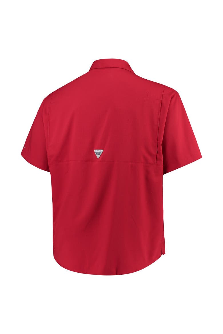 Men's Columbia Crimson Alabama Crimson Tide Big & Tall Collegiate Tamiami Button-Down Shirt, Alternate, color, Crimson