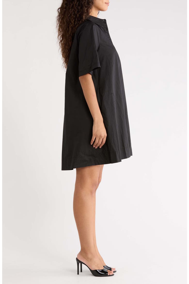 Danbury Trapeze Minidress, Alternate, color, BLACK