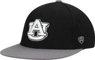 TOP OF THE WORLD Men's Top of the World Black/Gray Auburn Tigers Team Color Two-Tone Fitted Hat