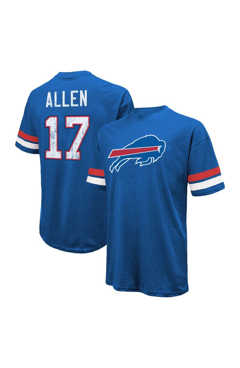 Majestic Threads Men's Majestic Threads Josh Allen Royal Buffalo Bills Name & Number Oversize Fit T-Shirt, Main, color, Royal