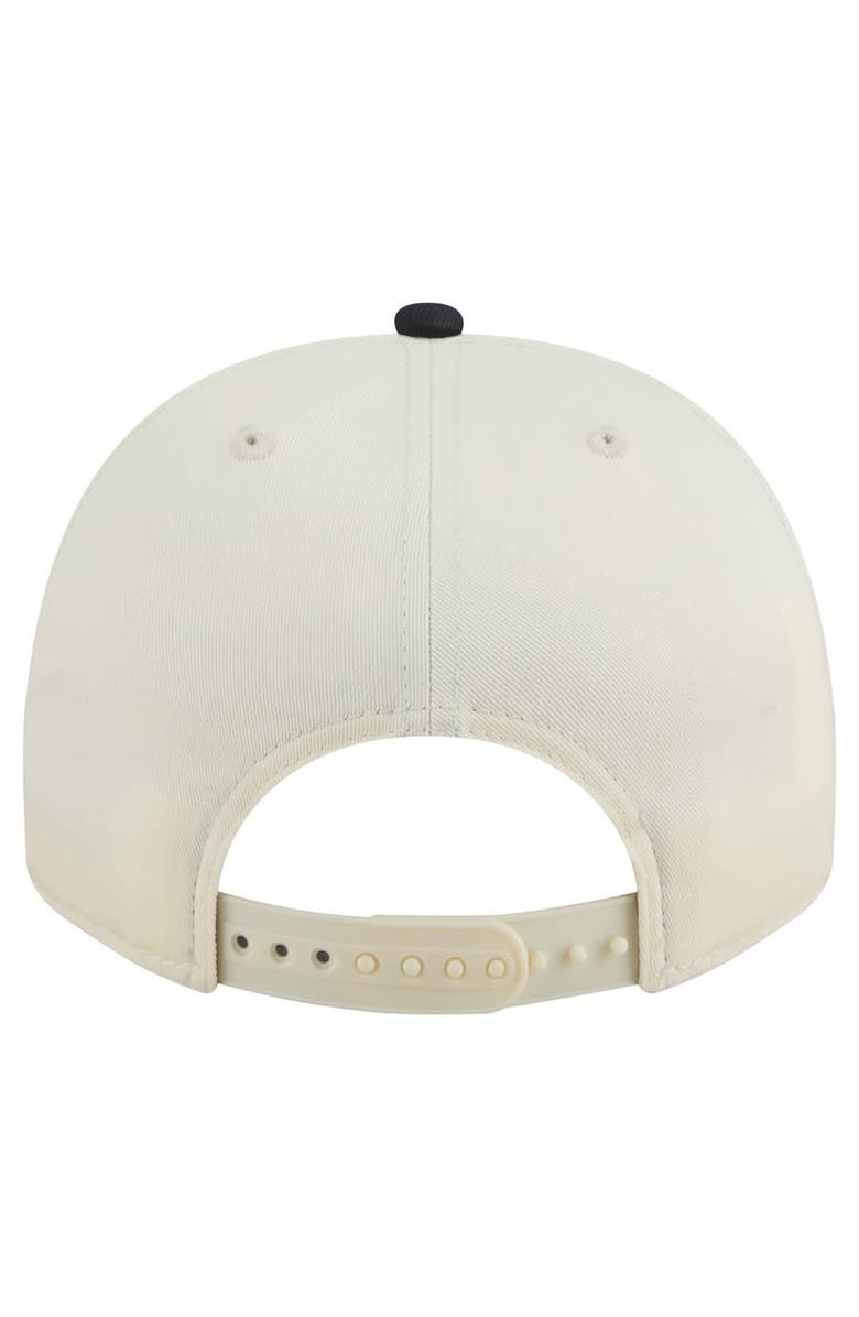 New Era Men's New Era Cream/Navy Georgia Tech Yellow Jackets Vintage Chainstitch 9FIFTY A-Frame Snapback Hat, Alternate, color, 