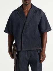 Manière De Voir Abel Boxy Double Breasted Denim Shirt