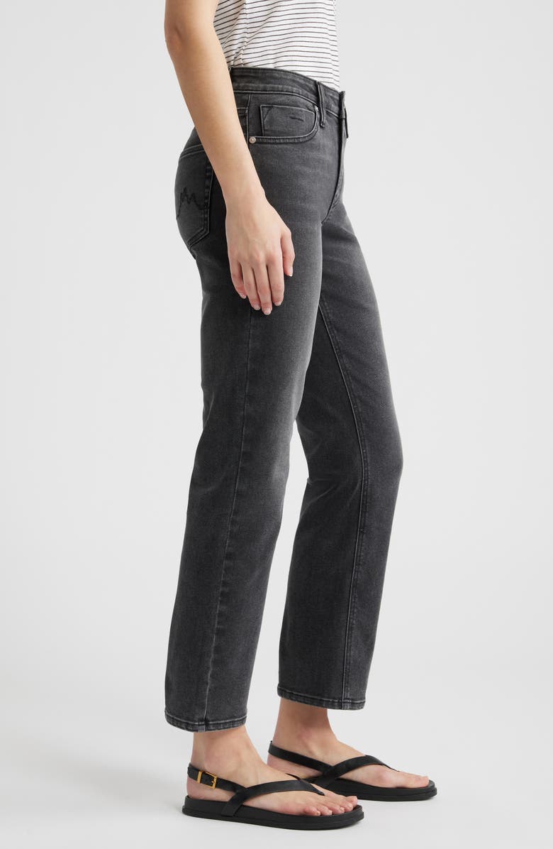 CITY BLUES Dover Ankle Straight Leg Jeans, Alternate, color, Black Whisker Wash