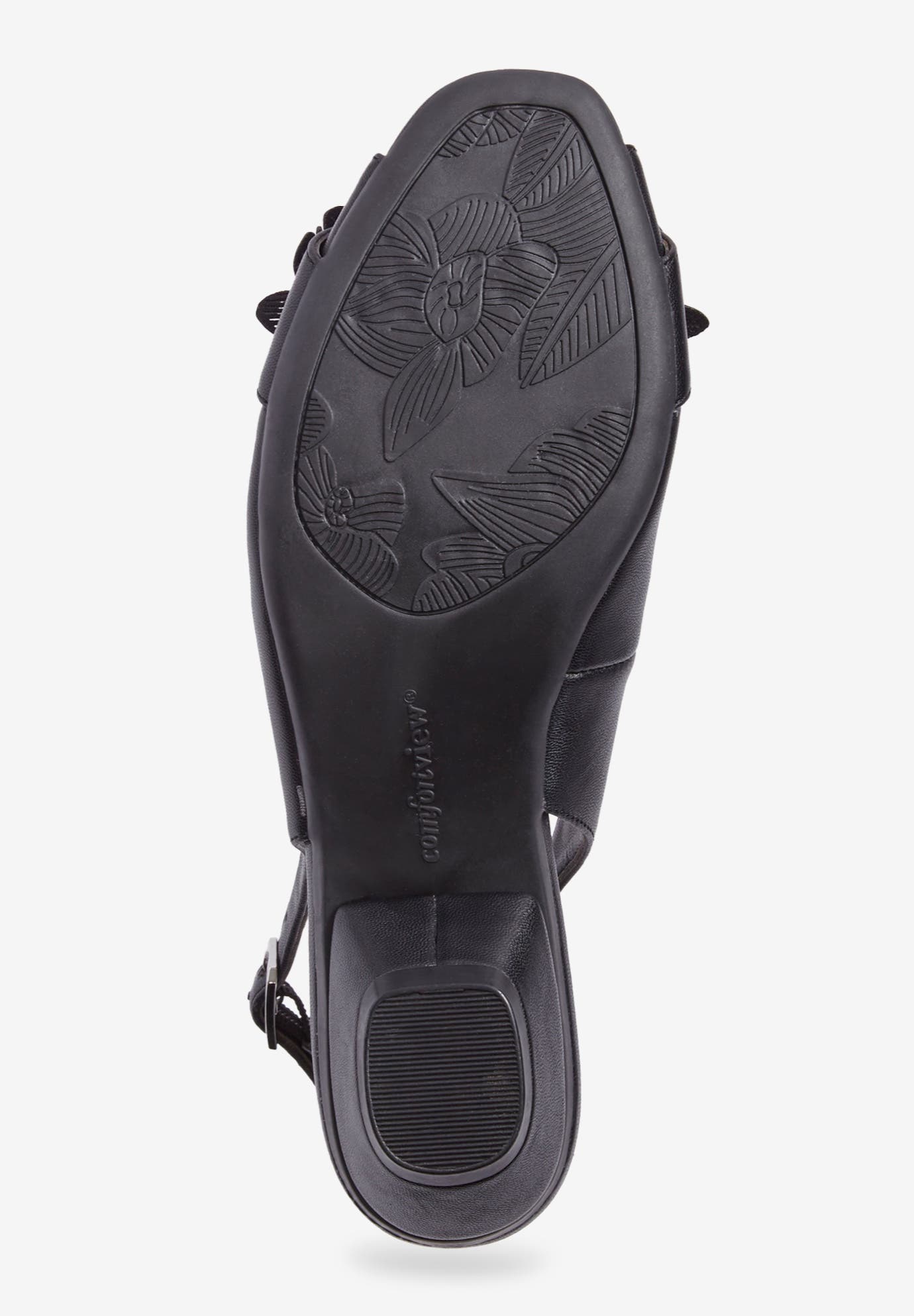 Comfortview The Rider Slingback, Alternate, color, Black