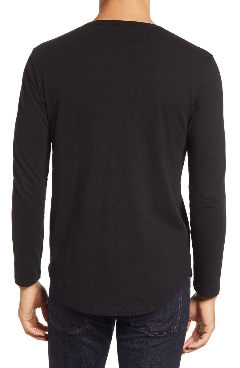 Goodlife Slub Scallop Long Sleeve Henley, Alternate, color,