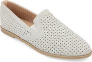 Journee Collection Lucie Perforated Flat Loafer - Wide Width Available