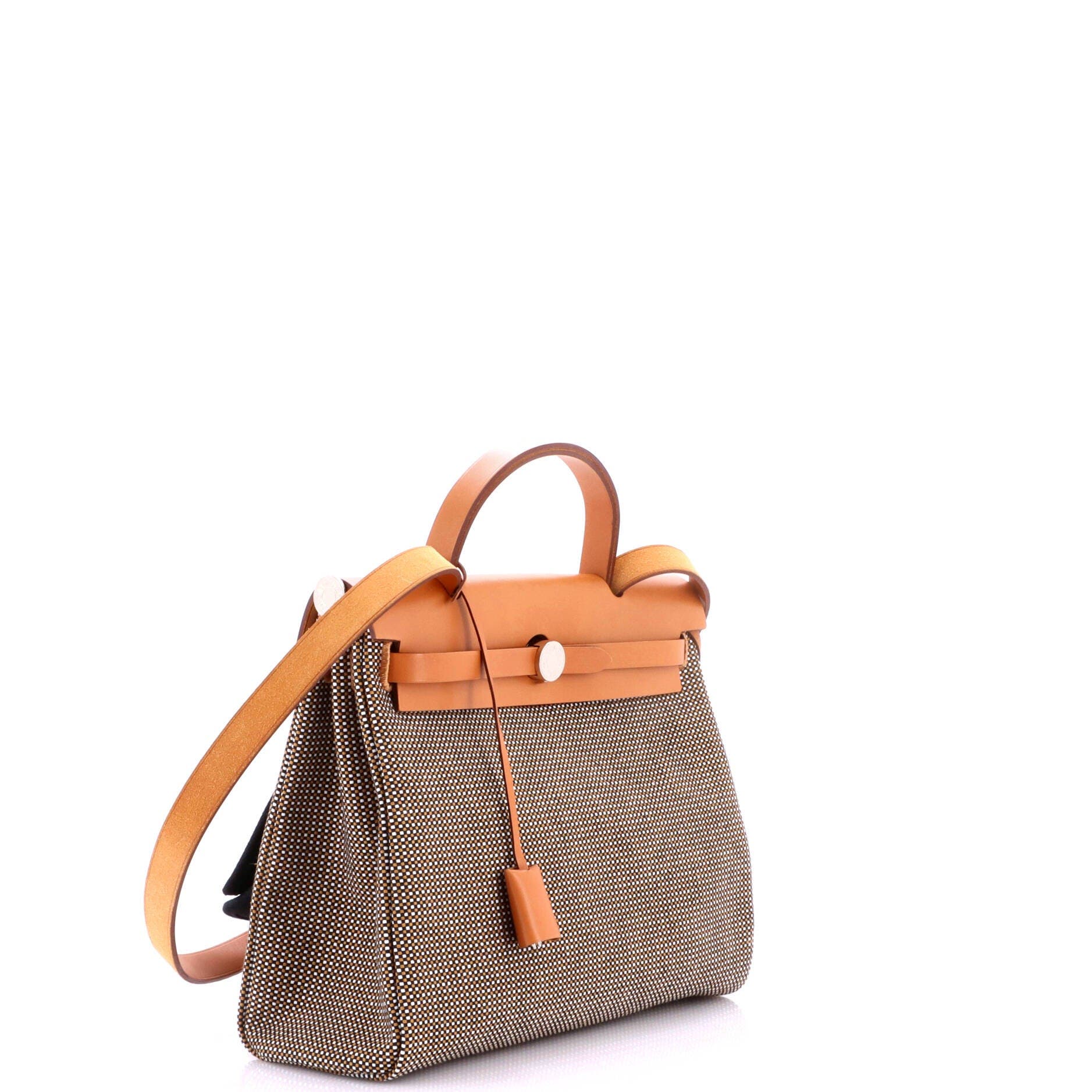 Herbag Zip Criss Viking Toile and Leather 31, Alternate, color, Metallic Gold