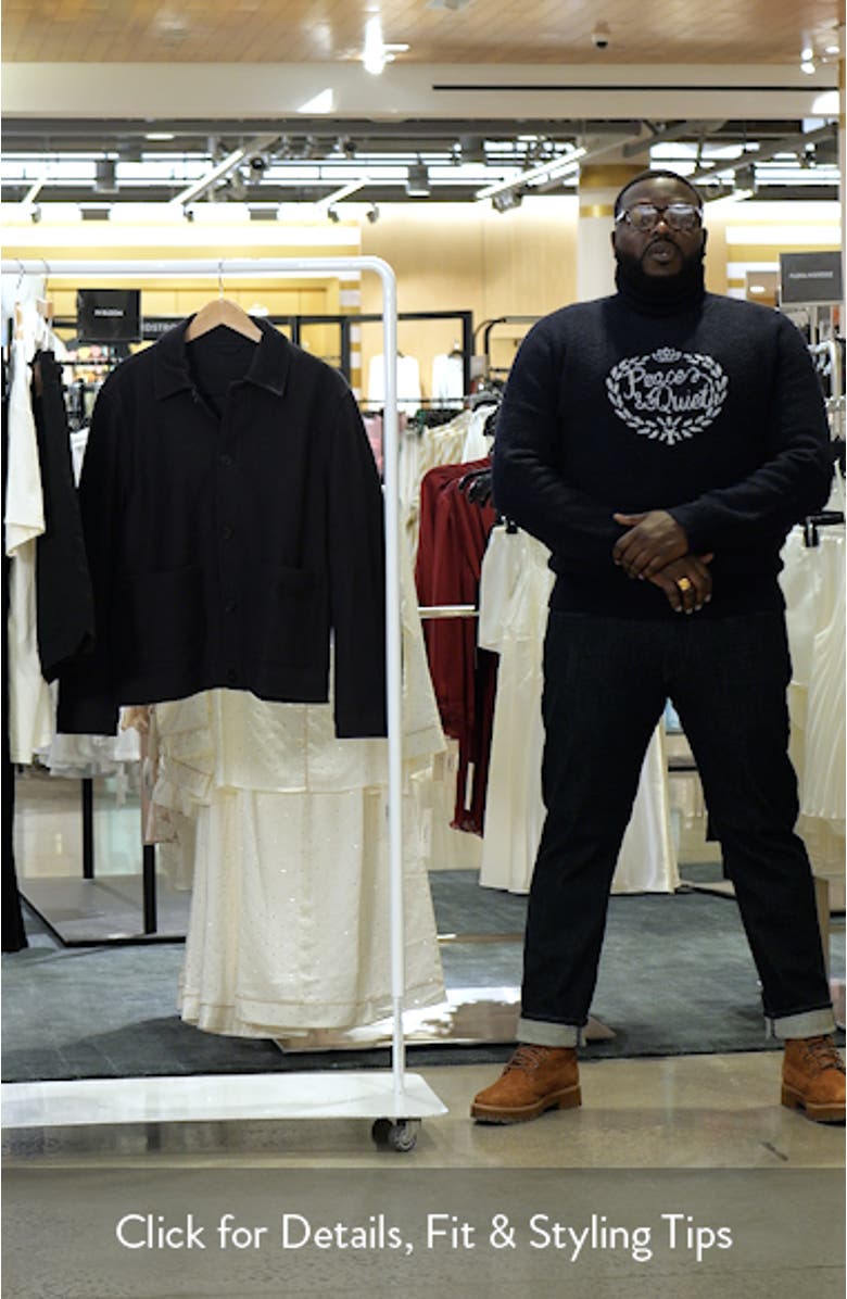 Daniel Cotton Blend Twill Overshirt, sales video thumbnail