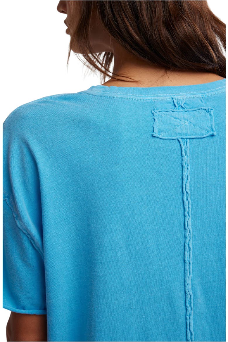 Nina Crewneck Cotton T-Shirt, Alternate, color, MALIBLUE