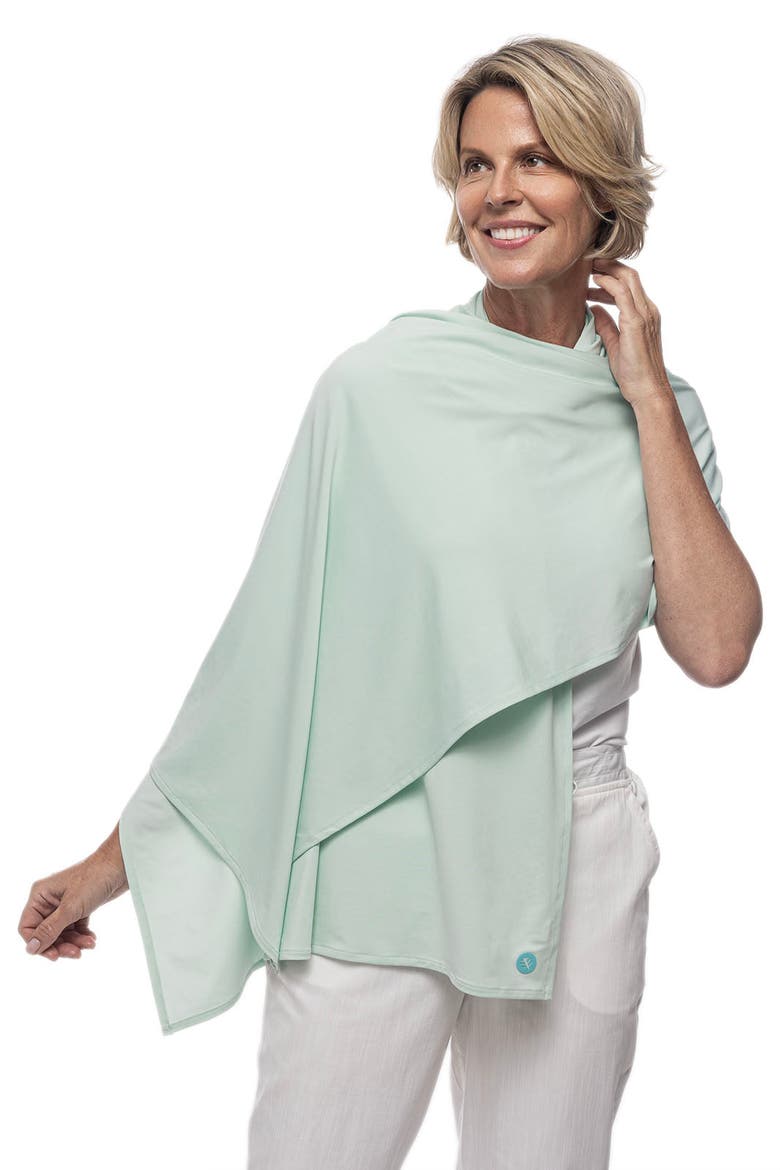 Bhakti Sun Shawl, UPF 50+ Sun Protection, Alternate, color, Misty Aqua