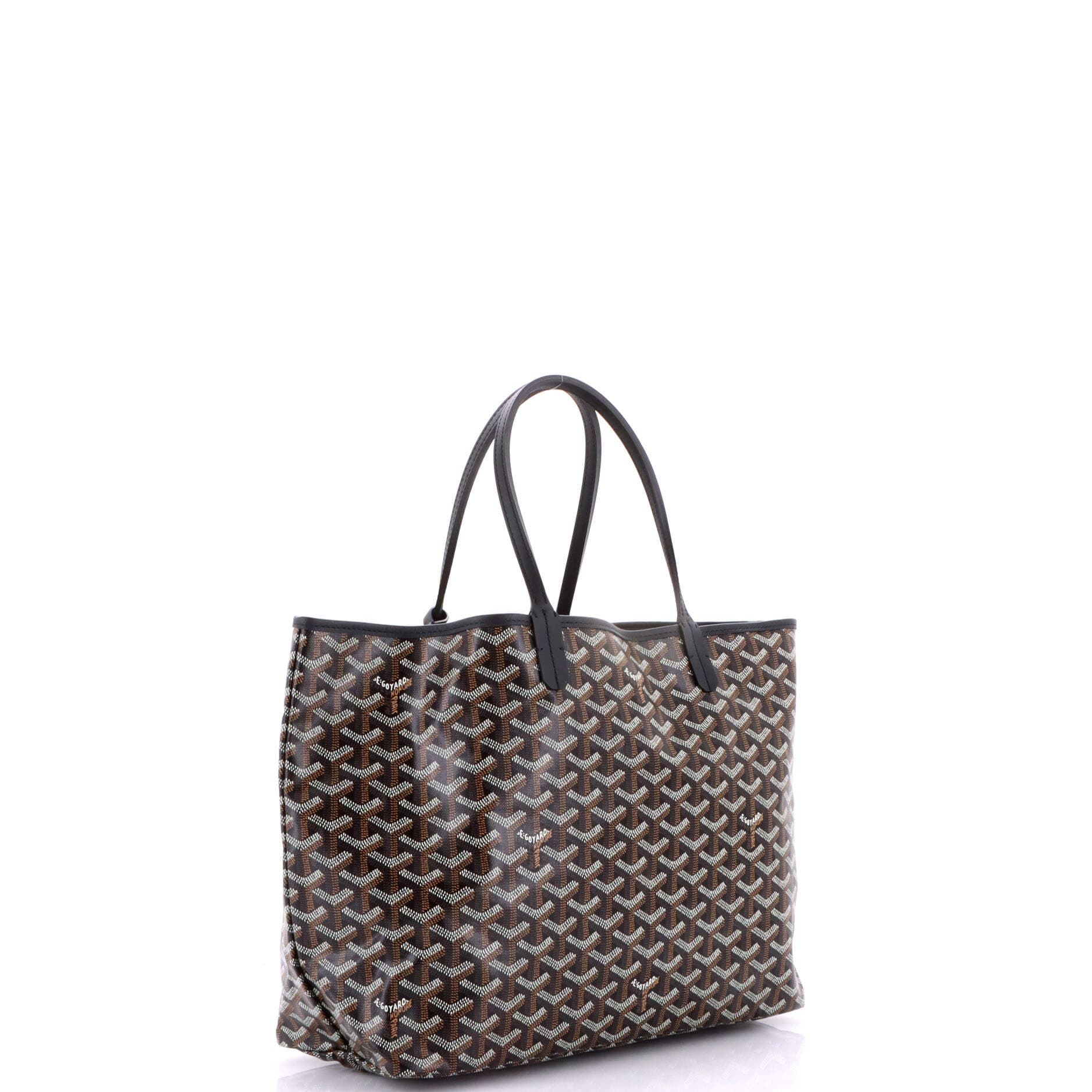 Pre-Owned Goyard Saint Louis Tote Coated Canvas PM, Alternate, color, Black