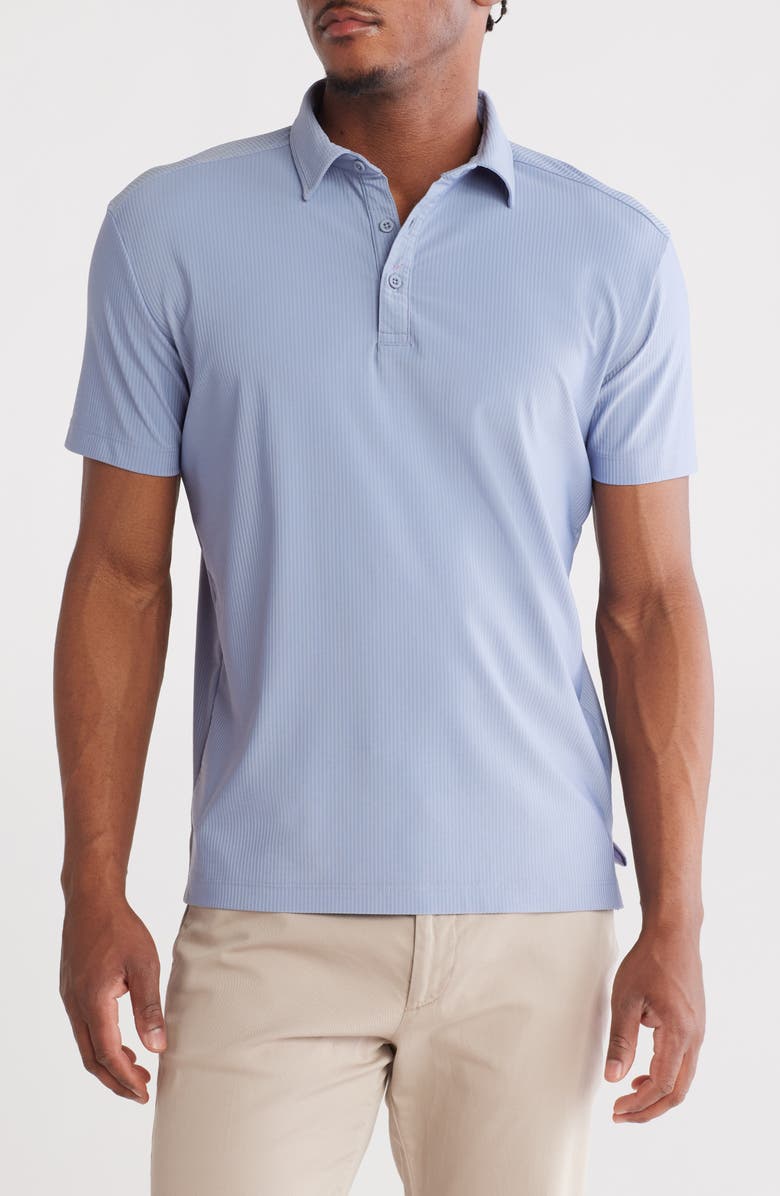 Vintage 1946 Hybrid Seersucker Performance Polo, Main, color, Slate Blue