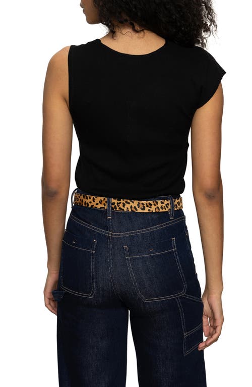 Sanctuary Asymmetric Twist Top In Black