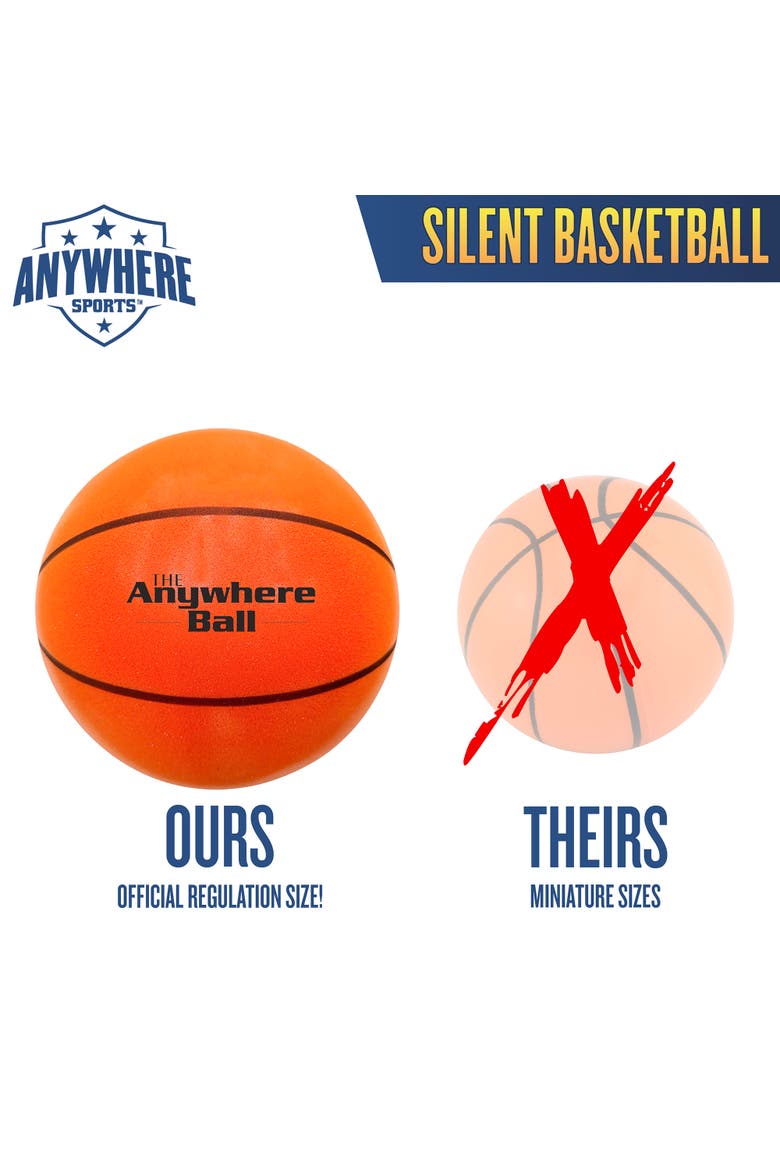 Silent Basketball 9.5 Inch, Alternate, color, Multicolored