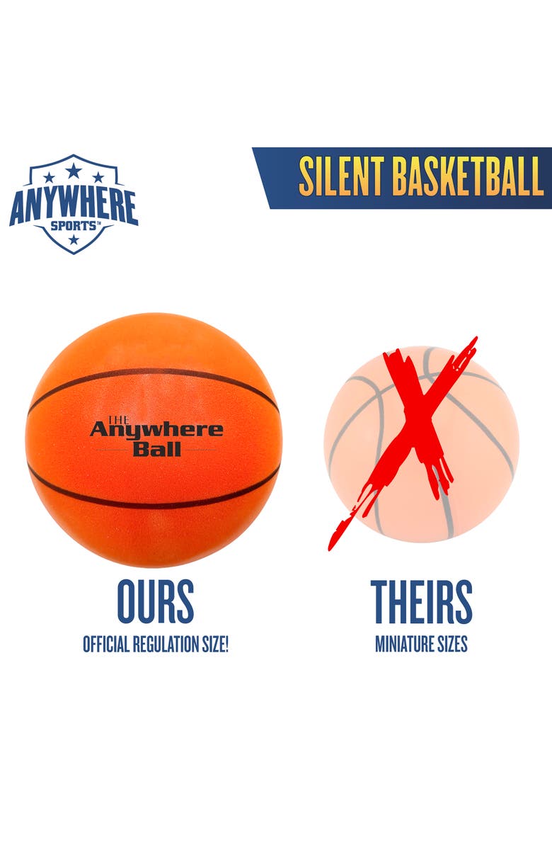 Anywhere Sports Silent Basketball 7 Inch Mini Size, Alternate, color, 