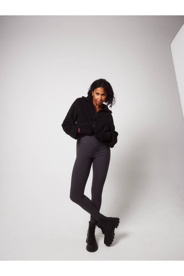 Winter Everyday High Waisted Leggings, Alternate, color, Dark Grey