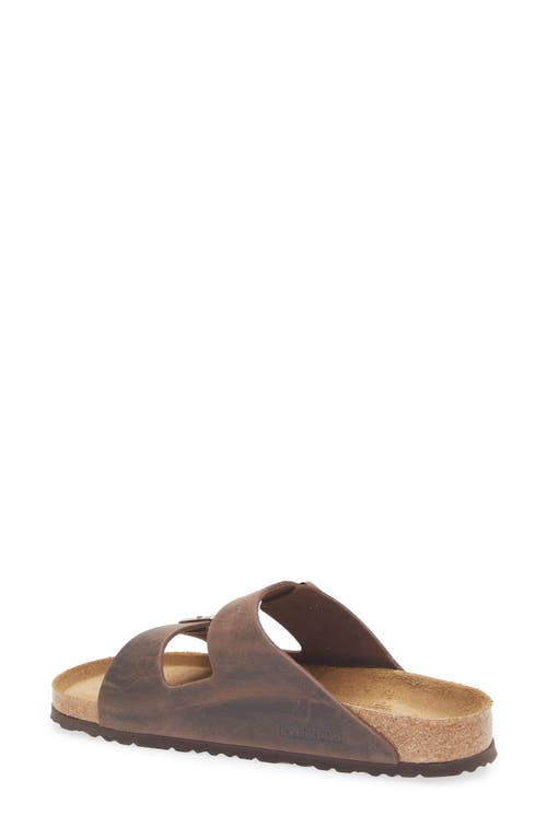 Birkenstock Arizona Soft Footbed Slide Sandal In Brown