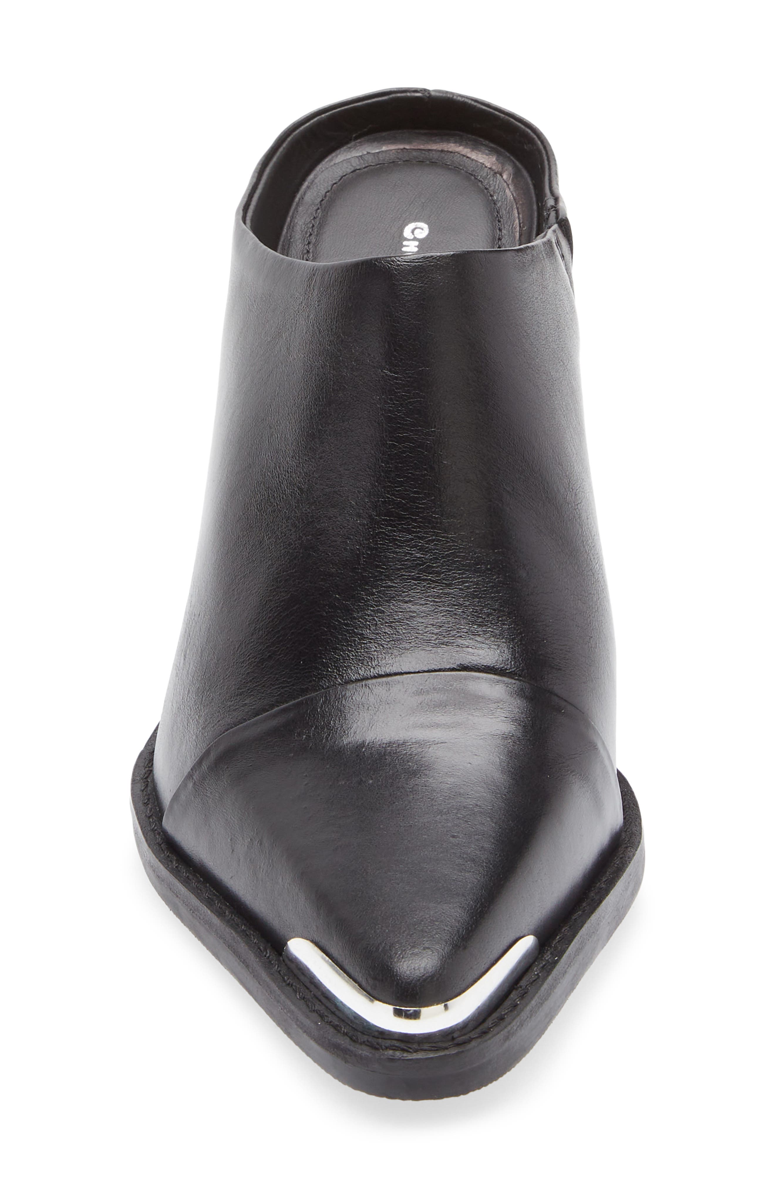 Chocolat Blu Louie Mule, Alternate, color, Black Leather