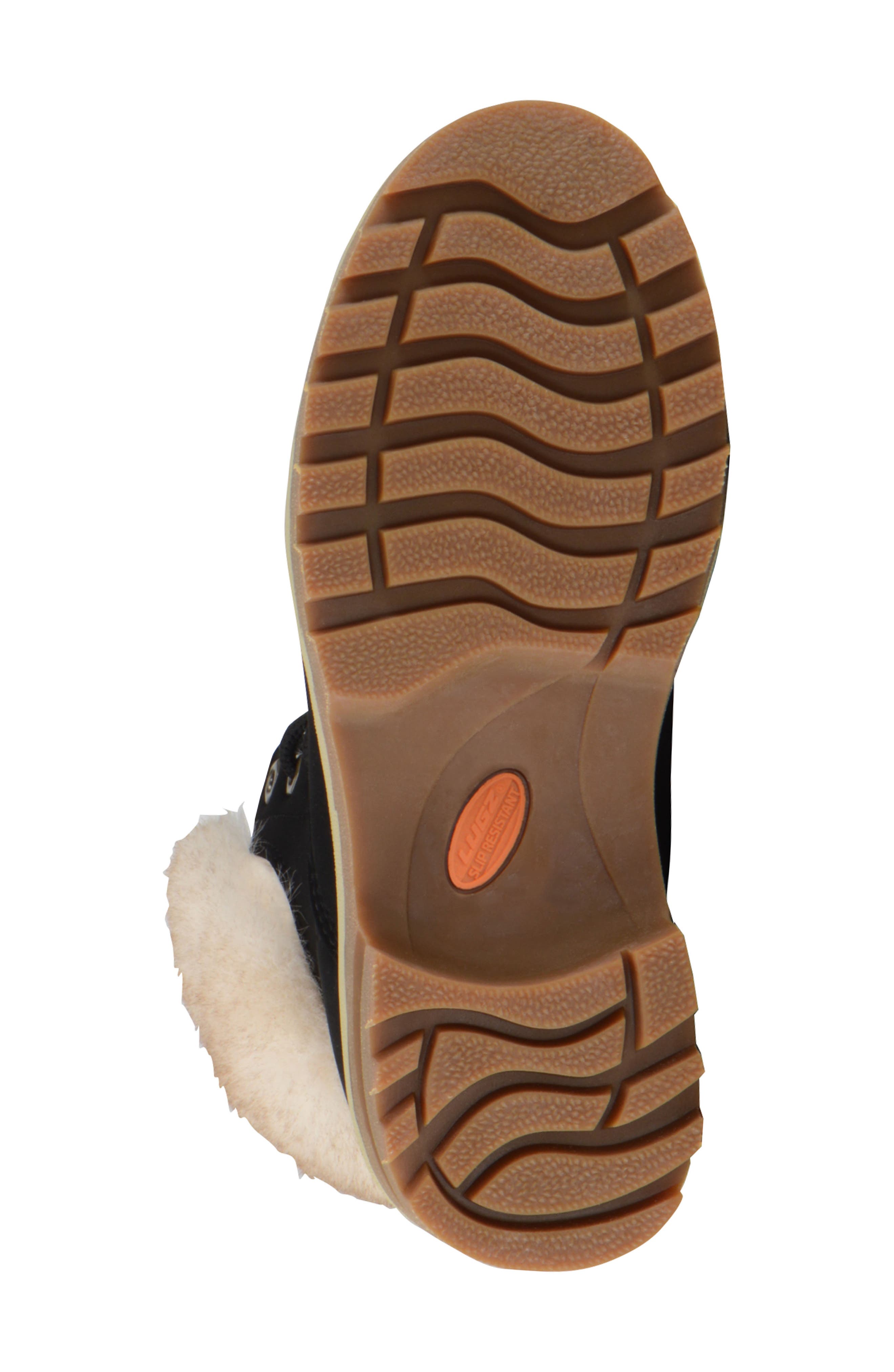 LUGZ Empire High Faux Fur Lug Sole Boot, Alternate, color, Black/ Cream/ Gum