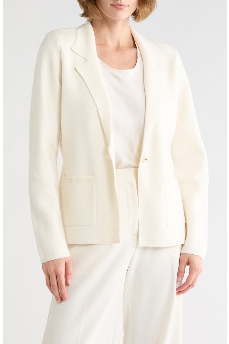 Sweater Blazer, Main, color, EGRET