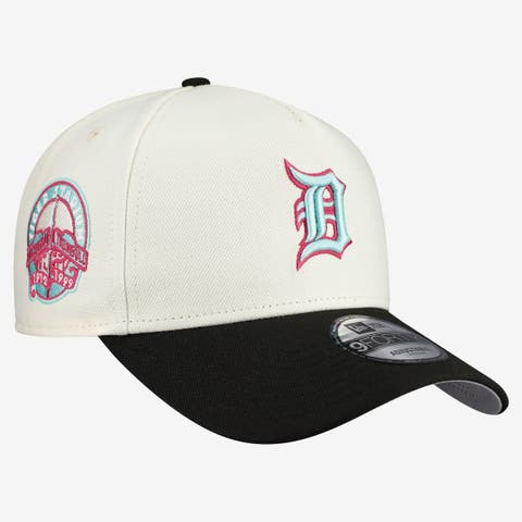 Men's New Era Cream Detroit Tigers Stadium Chrome 9FORTY A-Frame Adjustable Hat