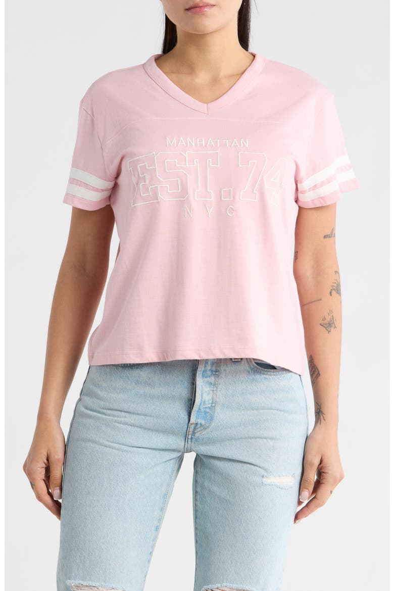 Manhattan Jersey Graphic T-Shirt, Main, color, LIGHT PINK