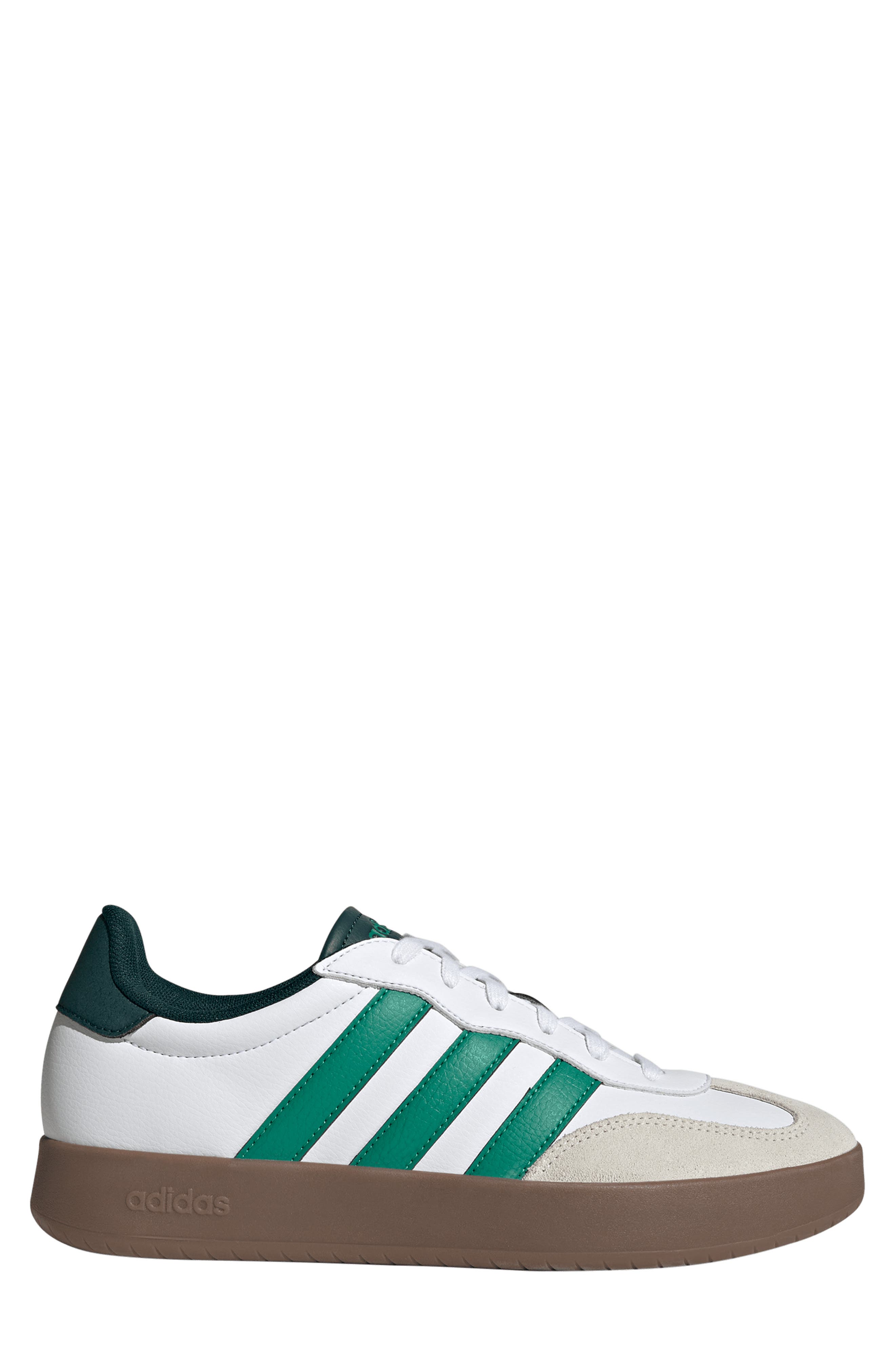 adidas Barreda Low Lace Sneaker, Alternate, color, White/ Green/ Aurora Ivy