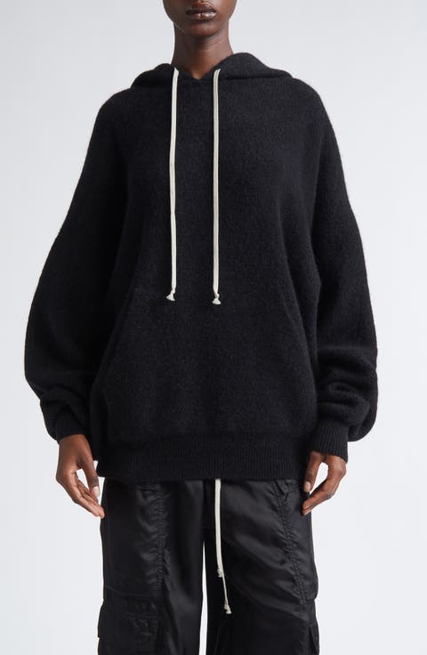 Hun Alpaca & Wool Blend Sweater Hoodie