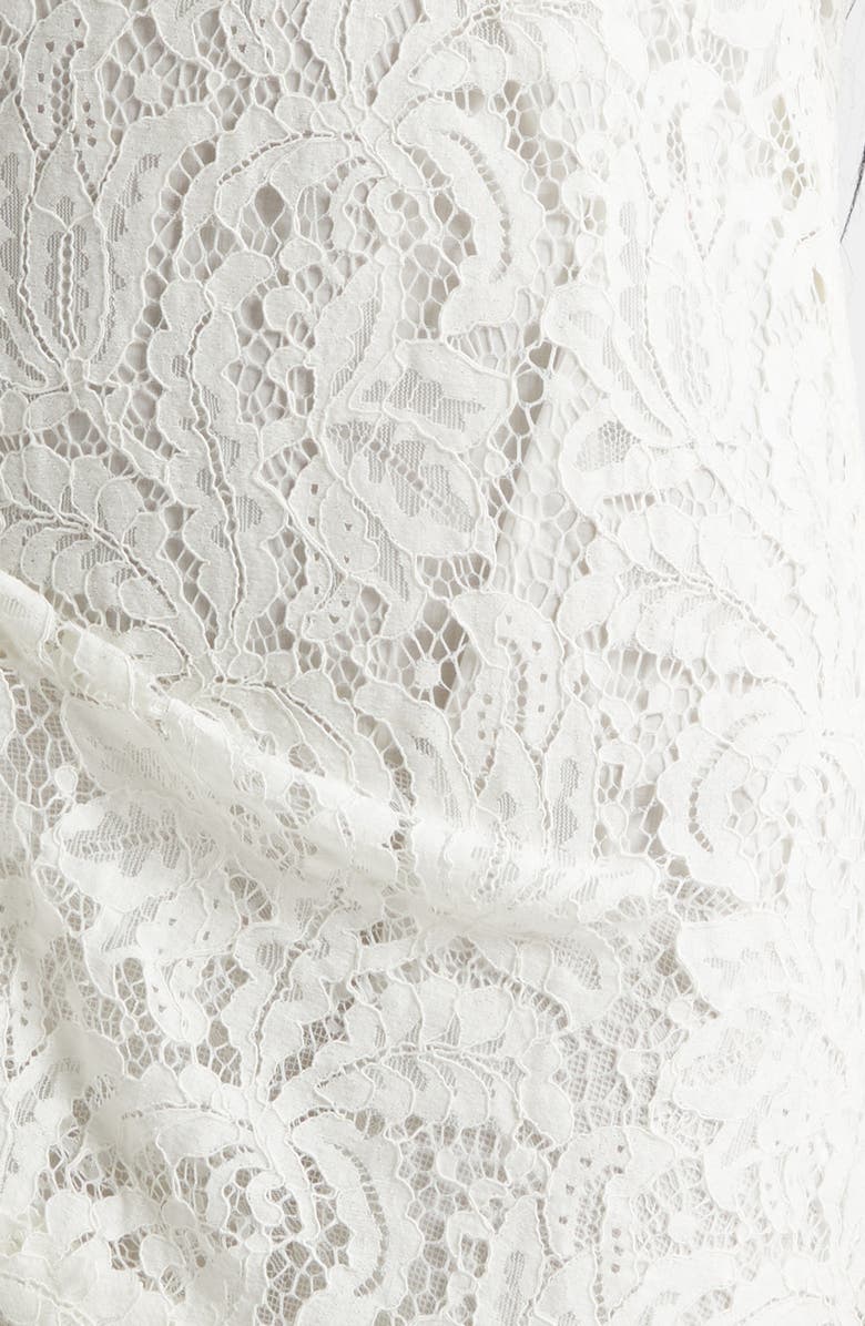 Isabel Marant Rubiana Draped Lace Minidress, Alternate, color, White