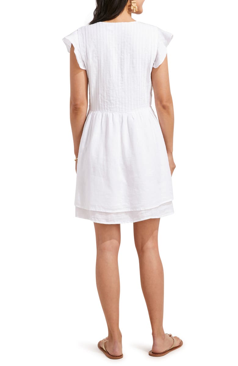 vineyard vines Linen Pintuck Minidress, Alternate, color, 