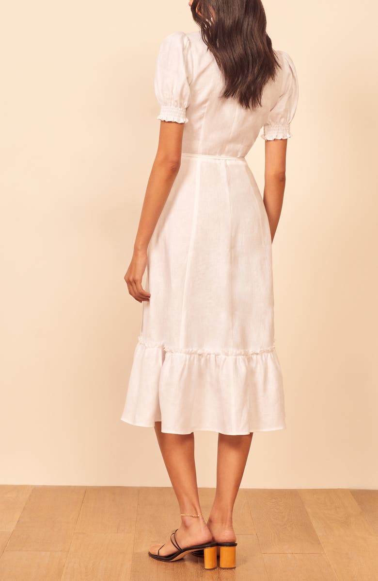 Reformation Veronika Midi Dress, Alternate, color, 