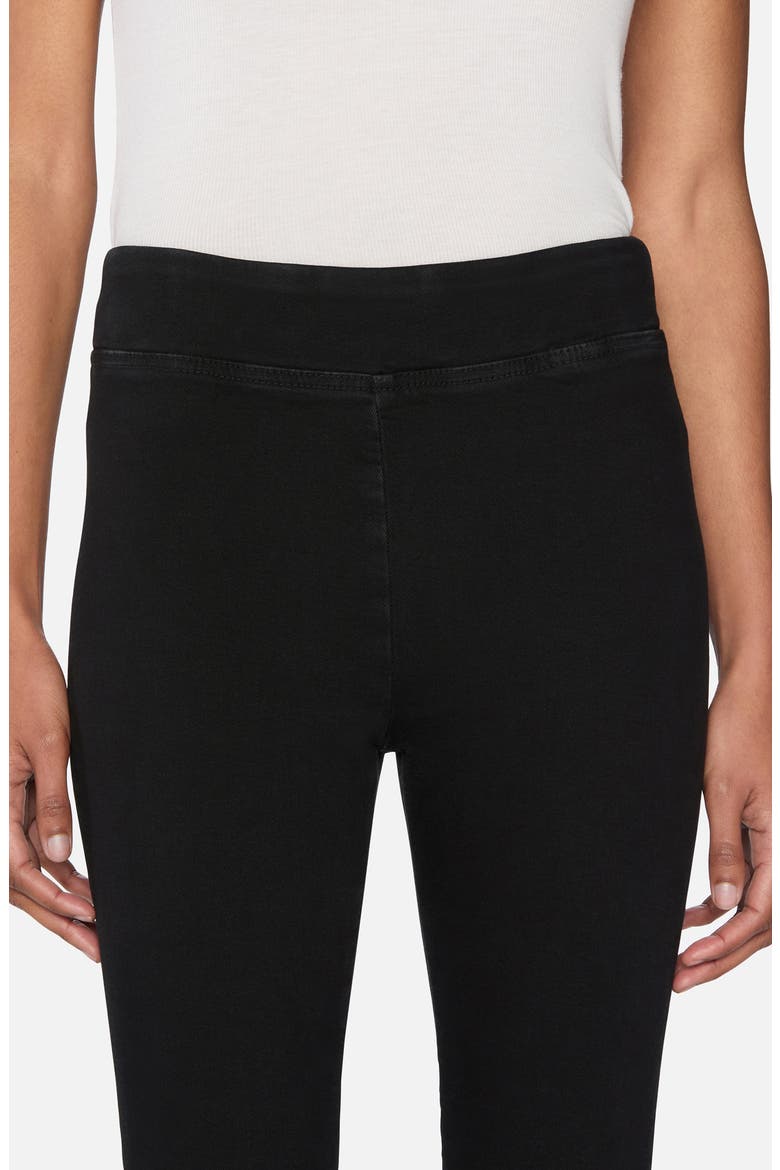 Jetset Weekend Pull-On High Waist Capri Jeans, Alternate, color, SHEEN NOIR