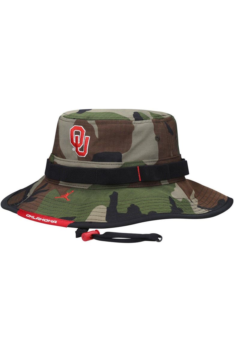 Men's Jordan Brand Camo Oklahoma Sooners Boonie Performance Bucket Hat, Alternate, color, Camo