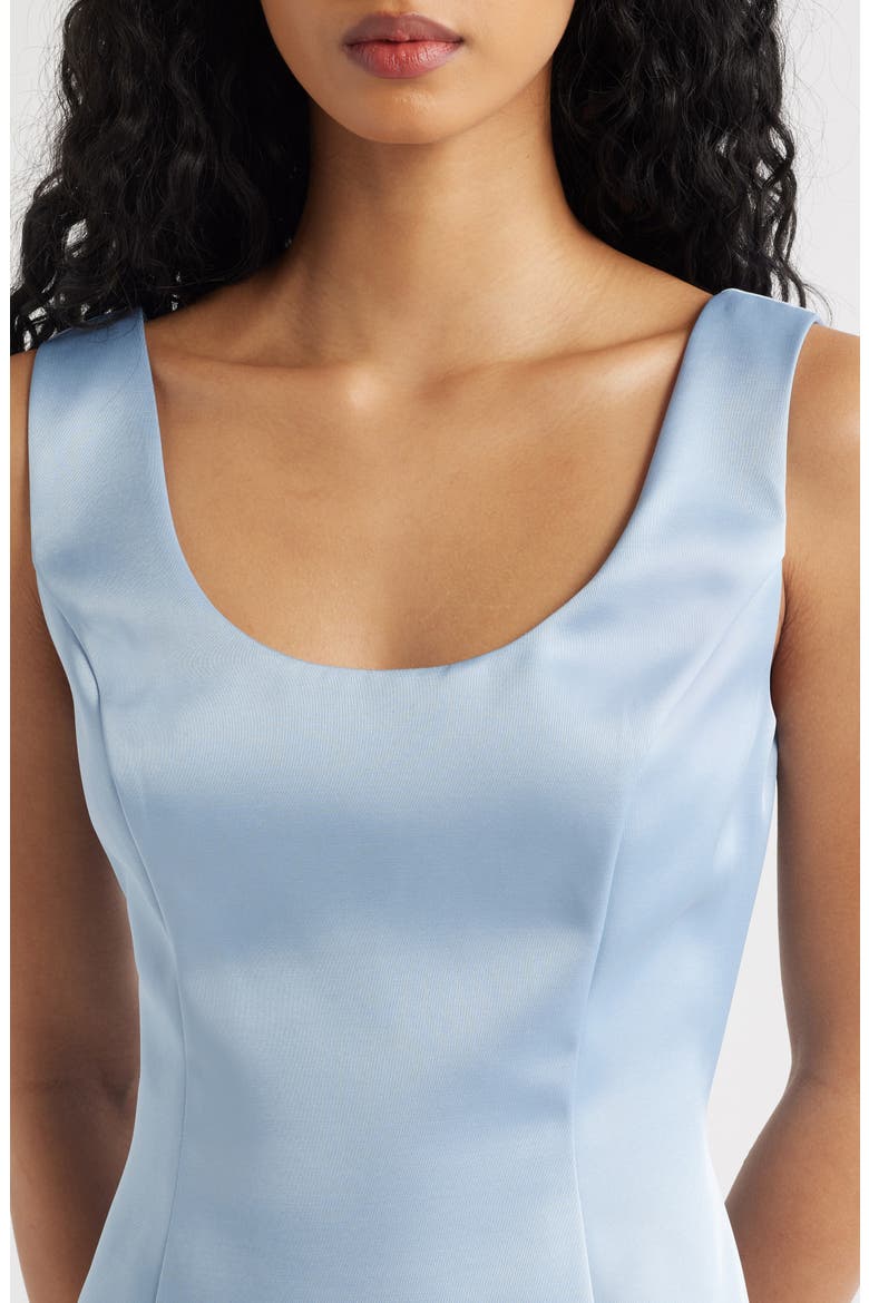 Franceska Satin Minidress, Alternate, color, BABY BLUE