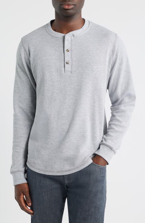 Calico Waffle Stitch Henley