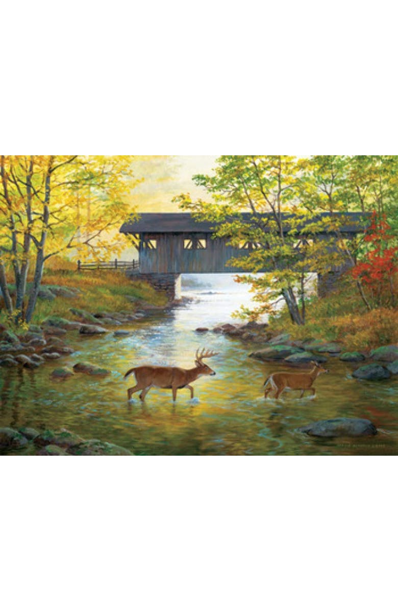 Sunsout Rock Creek Crossing 500 piece Jigsaw Puzzle for Adults, Alternate, color, Multicolor